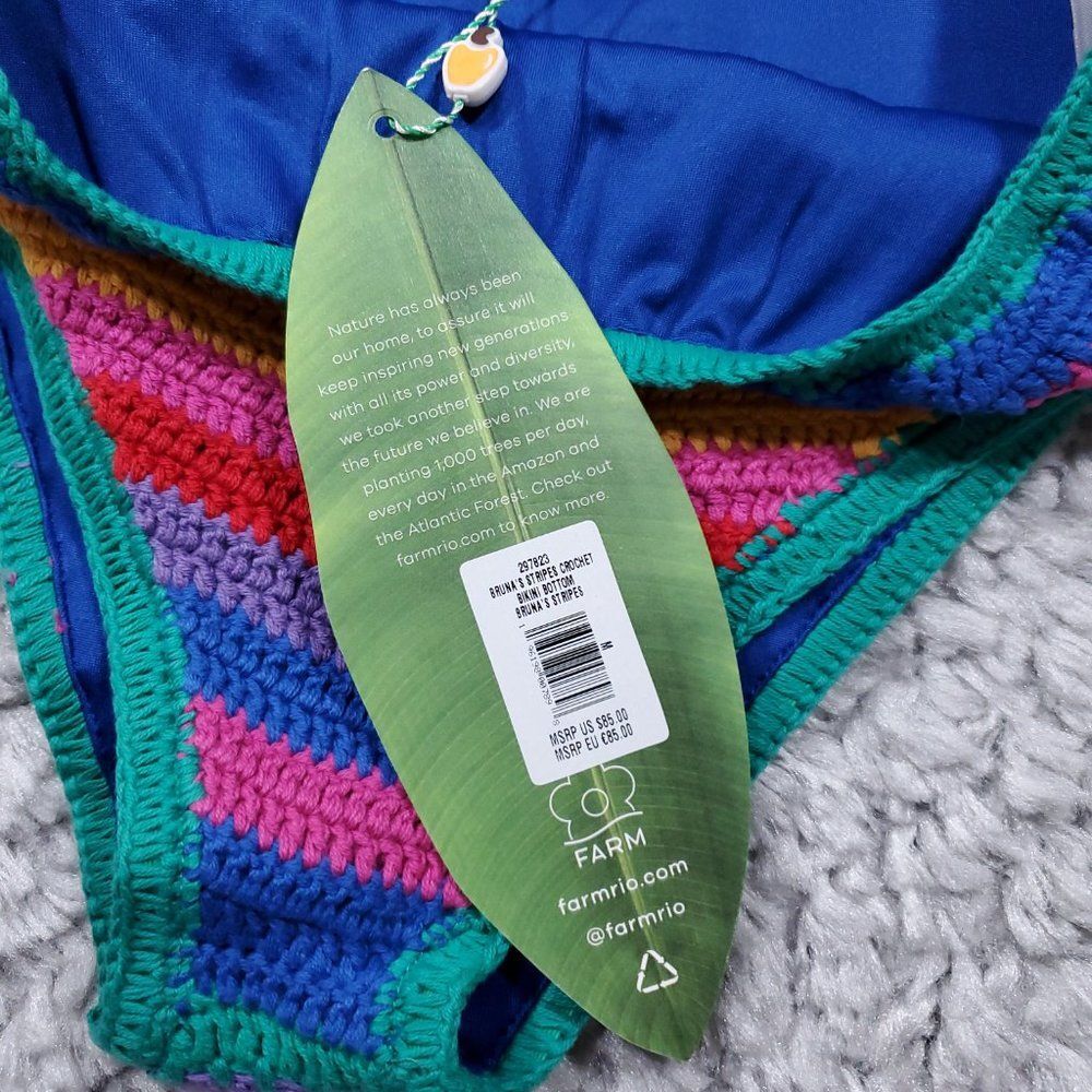 FARM Rio Multicolor Crochet Bikini Bottom - Picture 5 of 7